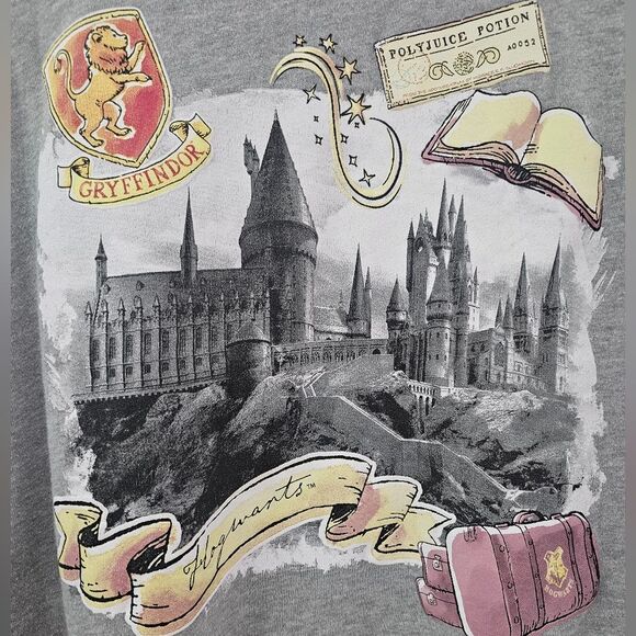 Wizarding World of Harry Potter Junior's Sz XXL Sweatshirt Gryffindor Castle - Picture 3 of 15